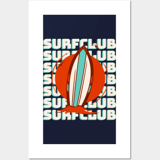 Surfclubbing - Summer Beach Vacation Surf Club Posters and Art